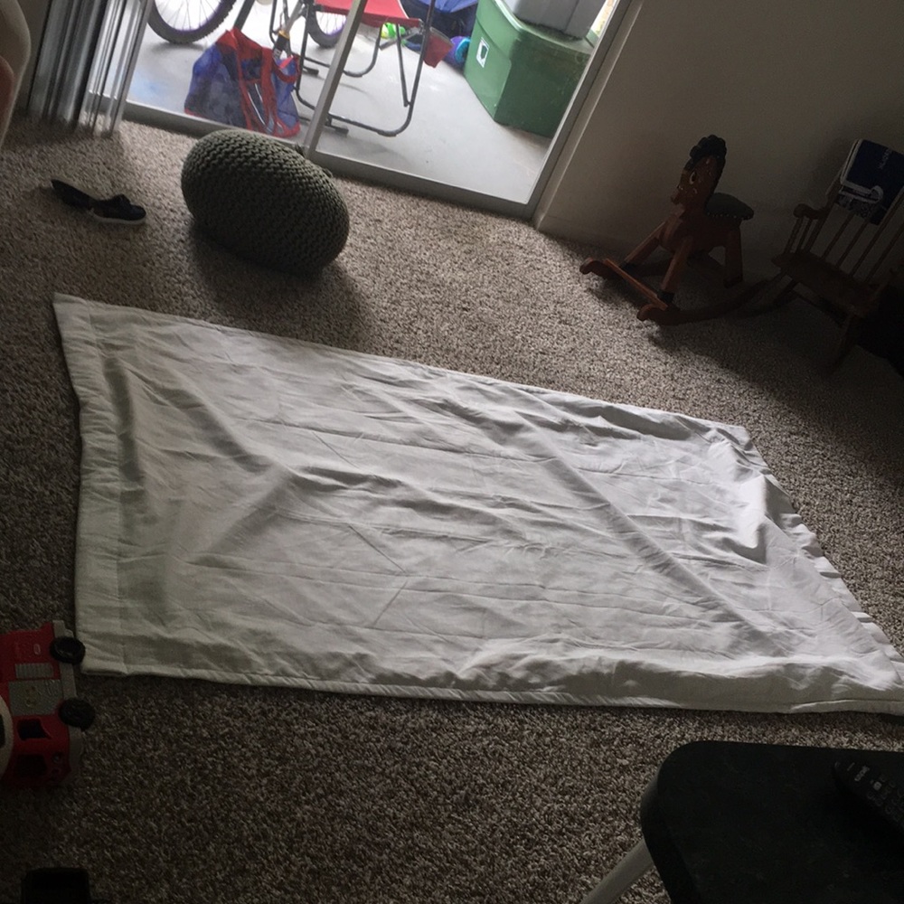 White blackout Curtain